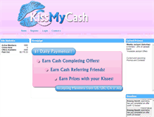 Tablet Screenshot of kissmycash.net